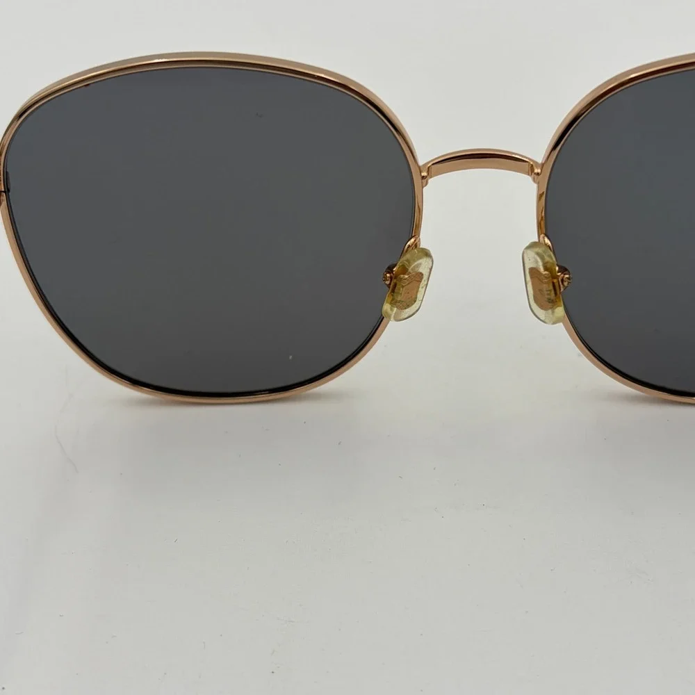 Gentle Monster Double Bread Sunglasses Gold Round Tinted + Case